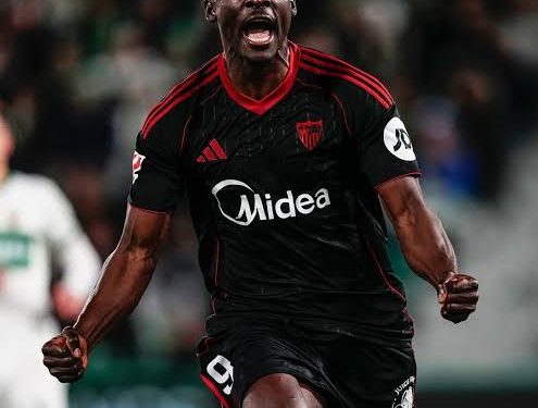 Akor Adams returns to club with a bang, hits brace to rescue Sevilla