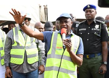 Governor Alia flags-off reconstruction, dualisation of 55.09km of roads network