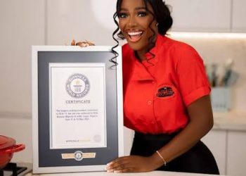 Nigerian celebrity chef Baci becomes three-time Guinness World Record holder