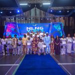 Alt=" Sophia Horsfall (middle), GM, External Relations & Sustainable Development, Yemi Adeyemi (6th left), Manager, Community Relations & Sustainable Development, with beneficiaries at the NLNG VIBES Graduation/Induction Ceremony in Port Harcourt today"