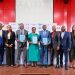 L-R: Manager, Partnership & Ecosystem, MTN/MoMo PSB, Emmanuel Akhigbe; Head Human Resource,MTN/MoMo PSB , Rabi Adetoro; Managing Director/ CEO, Redtech Limited, Emmanuel Ojo; Chief Executive Officer, MTN MoMo, Omolara Michael Nwadu; Group Head, Digital Banking, United Bank for Africa(UBA), Olukayode Olubiyi; Head of Sales, MTN/MoMo PSB, Lanre Raheem; Head, Business Development,MTN/MoMo PSB, Ahmad Turajo; and Group Head, Marketing and Corporate Communications, UBA, Alero Ladipo, during the launch of payment interoperability partnership targeted at expanding cardless payment access for consumers and merchants across Nigeria and Africa, powered by Redtech, MoMo PSB and UBA at the UBA House Marina...on Tuesday.