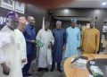 L-R: Prof. Wole Abbas, MUSWEN Executive Secretary; Alhaji Rafiu Adisa Ebiti, Deputy President I;  Dr. Olasupo Olusi, MD BoI; Alhaji Rasaki Oladejo, MUSWEN President; Alhaji Wale Sonaike, Deputy President II; Alhaji Lere Alimi, Chairman MUSWEN Economic Empowerment Committee and Alhaji Abdul-Wakeel Olaniyi, Director (Finance and Admin)