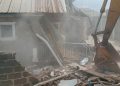 Demolished house
