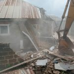Demolished house