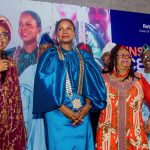 L-R: The District 9112 Governor-Elect, Uyi Sowebi addressing the newly installed President of Rotary Club of Lagos, Olutoyin Odulate as the Immediate Past President of the club, Toki Mabogunje and other Rotary leaders looked at the Metropolitan Club, Victoria Island, Lagos.