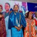 L-R: The District 9112 Governor-Elect, Uyi Sowebi addressing the newly installed President of Rotary Club of Lagos, Olutoyin Odulate as the Immediate Past President of the club, Toki Mabogunje and other Rotary leaders looked at the Metropolitan Club, Victoria Island, Lagos.