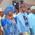 L-R: Trustee, The Rotary Foundation 2024-2028, Ijeoma Pearl Okoro; wife of the President, Rotary International, Barr. Precy Ibinabo Babalola; President of Rotary International 2026-2027, Yinka Hakeem Babalola; Representative of President Bola Ahmed Tinubu/Secretary to the Government of the Federation (SGF), Senator George Akume and Representative of Senate President, Senator Titus Sam, during the presidential inaugural Ball in Abuja. PHOTO: ROTARY INTERNATIONAL