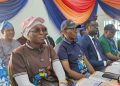 From Left: Assistant Governor Zainab Omowumi Owonikoko; the District Governor, Engr. Sikiru Adetona Owonikoko; the Minister of Youth Development, Mr. Ayodele Olawande and the Chairman of the 2026 Rotary Youth Leadership Academy (RYLA), Dr. Kayode Olushola Fasua  at the opening of RYLA Camp for 600 youths by Rotary International District 9127 at the British Nigeria Academy in Abuja...on Monday.
PHOTO: ROTARY DISTRICT 9127