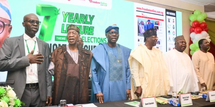 From left: Akinadewo, Mohammed, Sanwo-Olu, Daniel, Adebutu, Adesina