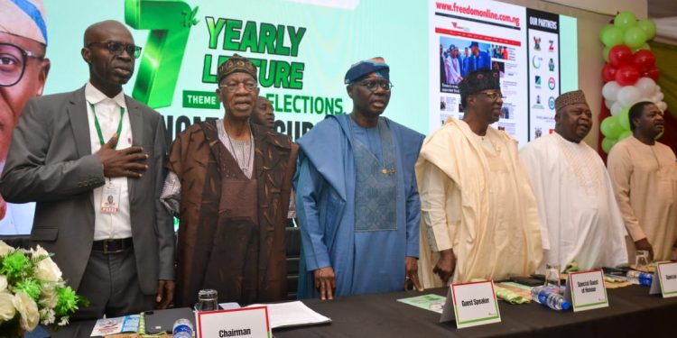 From left: Akinadewo, Mohammed, Sanwo-Olu, Daniel, Adebutu, Adesina