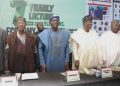 From left: Manging Director/Editor-in-Chief, Freedom Online, Gabriel Akinadewo; Chairman of the occasion, Alhaji Lai Mohammed; Lagos State Governor, Mr. Babajide Sanwo-Olu; Special Guest of Honour, Sen. Gbenga Daniel; 2027 Ogun PDP Governorship Candidate, Ladi Adebutu and former Presidential Spokesman, Femi Adesina, at Freedom Online 7th Yearly Lecture in Lagos.