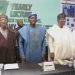 From left: Manging Director/Editor-in-Chief, Freedom Online, Gabriel Akinadewo; Chairman of the occasion, Alhaji Lai Mohammed; Lagos State Governor, Mr. Babajide Sanwo-Olu; Special Guest of Honour, Sen. Gbenga Daniel; 2027 Ogun PDP Governorship Candidate, Ladi Adebutu and former Presidential Spokesman, Femi Adesina, at Freedom Online 7th Yearly Lecture in Lagos.