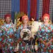 Senator Oluremi Tinubu flanked by Governor Hope Uzodimma and Imo State First Lady, Chioma Uzodimma, shortly after Mrs. Tinubu was conferred with the title of 'Oso Di Eme' by Imo State Monarchs at the Eze Imo Palace in Owerri.