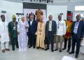 From left: Weekend Editor, The Guardian, Dr. Kabir Alabi; Mr. Gbemiga Ogunleye, Hajia Yemi Sowunmi-Kolapo, former President of NBA, Mazi Afam Osigwe (SAN); Alhaji Najeem Jimoh; NGE President and Editor of Vanguard, Eze Anaba; Managing Director/Editor-in-Chief of Freedom Online (www.freedomonline.com.ng) Gabriel Akinadewo; Editor-in-Chief of ITRealms, Remmy Nweke and Editor-in-Chief of Daily Trust, Idris Hamza, at the conference.