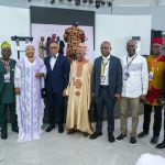 From left: Weekend Editor, The Guardian, Dr. Kabir Alabi; Mr. Gbemiga Ogunleye, Hajia Yemi Sowunmi-Kolapo, former President of NBA, Mazi Afam Osigwe (SAN); Alhaji Najeem Jimoh; NGE President and Editor of Vanguard, Eze Anaba; Managing Director/Editor-in-Chief of Freedom Online (www.freedomonline.com.ng) Gabriel Akinadewo; Editor-in-Chief of ITRealms, Remmy Nweke and Editor-in-Chief of Daily Trust, Idris Hamza, at the conference.