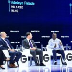 Nigeria LNG Managing Director, Mr Adeleye Falade (4th left) addressing gas industry executives during the ongoing Gastech 2026 Exhibition and Conference in Bangkok, Thailand