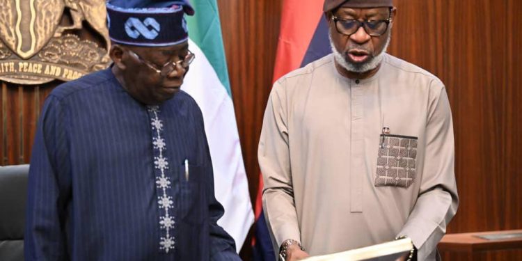 Tinubu and Dele Alake